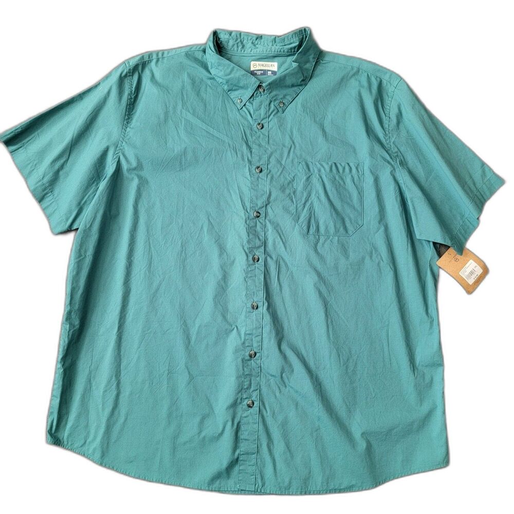 Magellan Outdoors Button Up Shirt in Green Men's 3XL NWT